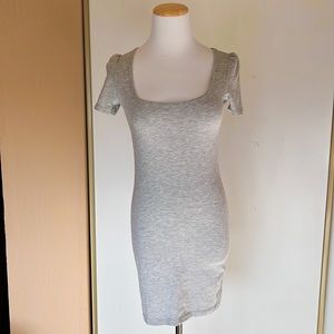 Heather Grey cut out back mini dress. Size S